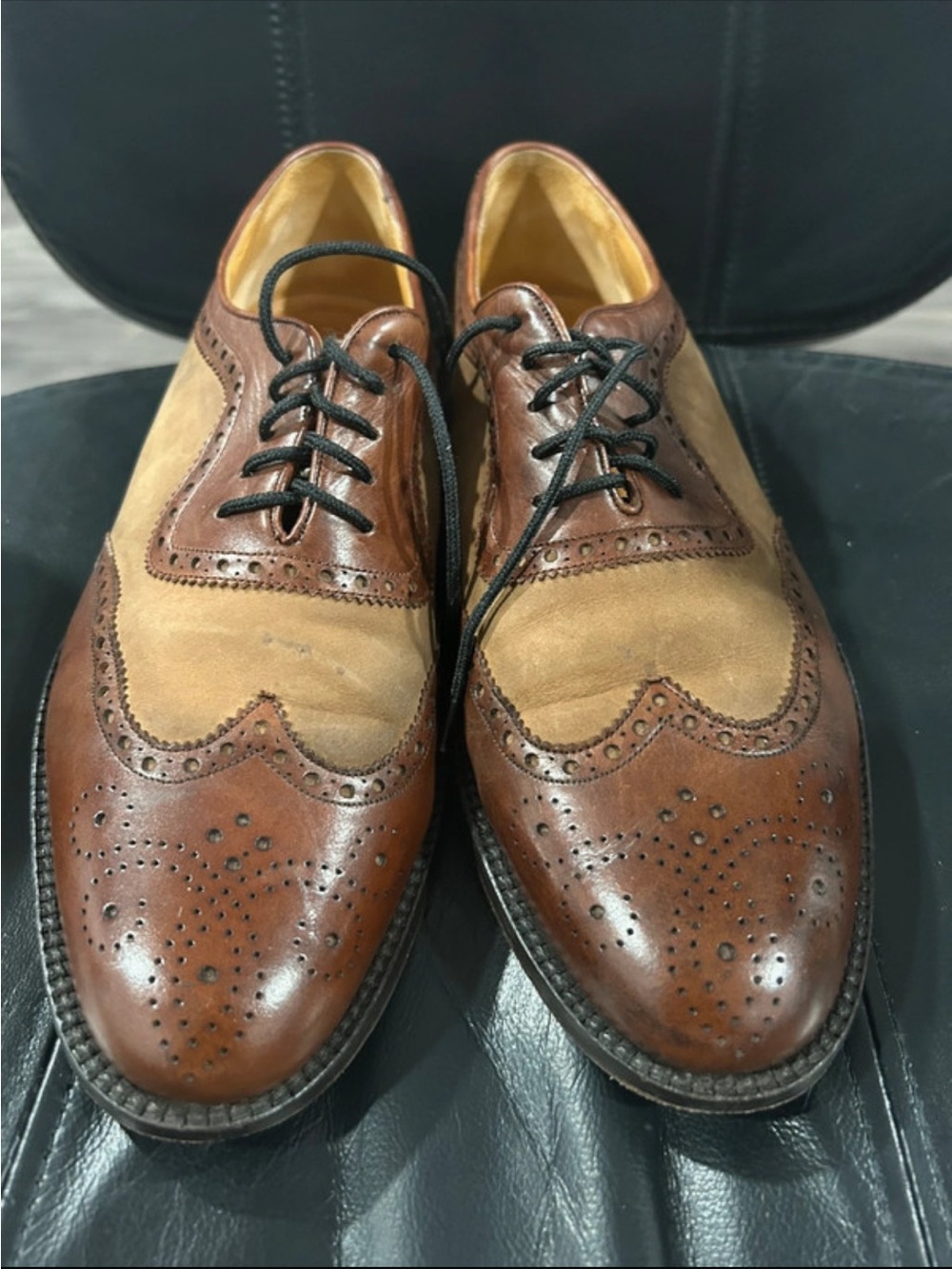 Church’s Classic Two-Tone Brown Wingtip Oxford - Men's Dress Shoes